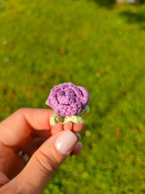 Epingle cheveux petite rose